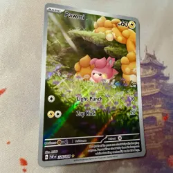 Pawmi 226/091 SV: Paldean Fates Full Art Ultra Rare Holo Pokemon Card NM - Image 3