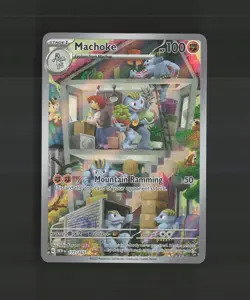 Machoke 177/165 Scarlet & Violet 151 Full Art Ultra Rare Holo Pokemon Card NM - Image 1