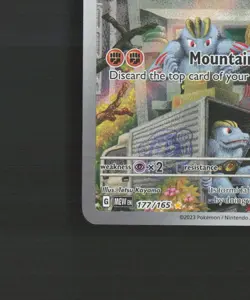 Machoke 177/165 Scarlet & Violet 151 Full Art Ultra Rare Holo Pokemon Card NM - Image 5