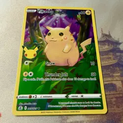 Pikachu 005/025 Celebrations Full Art Ultra Rare Holo Pokemon Card LP - Image 4
