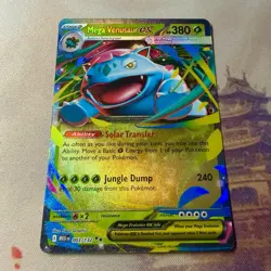 Mega Venusaur ex 003/132 Mega Evolution Ultra Rare Holo Pokemon Card NM - Image 4