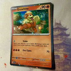 Growlithe 024 Scarlet & Violet Black Star Promo Cosmos Holo Pokemon Card NM - Image 2