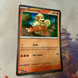 Growlithe 024 Scarlet & Violet Black Star Promo Cosmos Holo Pokemon Card NM - Image 3