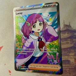 Lacey 166/142 Stellar Crown Full Art Ultra Rare Holo Pokemon Card NM - Image 2