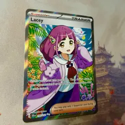 Lacey 166/142 Stellar Crown Full Art Ultra Rare Holo Pokemon Card NM - Image 3