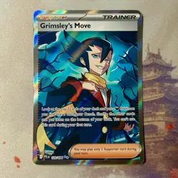 Grimsley's Move 120/094 Phantasmal Flames Ultra Rare Full Art Holo Pokemon Card - Image 1