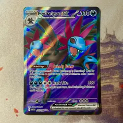 Hydreigon ex 161/086 White Flare Full Art Ultra Rare Holo Pokemon Card NM - Image 1