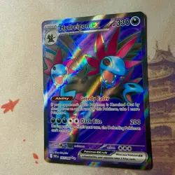 Hydreigon ex 161/086 White Flare Full Art Ultra Rare Holo Pokemon Card NM - Image 2