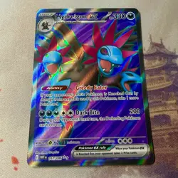 Hydreigon ex 161/086 White Flare Full Art Ultra Rare Holo Pokemon Card NM - Image 4