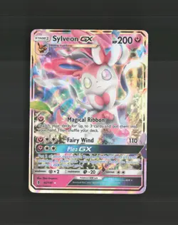 Sylveon GX 92/145 Guardians Rising Ultra Rare Holo Pokemon Card MP - Image 1