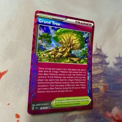 Grand Tree 136/142 Sv07: Stellar Crown ACE Spec Rare Holo Pokemon Card NM - Image 3