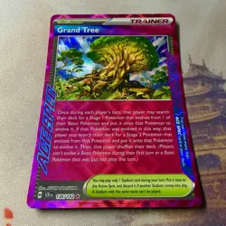 Grand Tree 136/142 Sv07: Stellar Crown ACE Spec Rare Holo Pokemon Card NM - Image 4