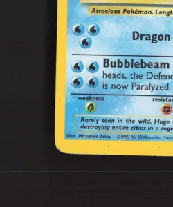 Gyarados 6/102 WOTC Base Set Holo Rare Pokemon Card MP - Image 5