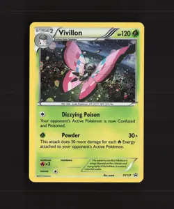 Vivillon XY137 XY Black Star Promo Holo PARTIAL SWIRL Pokemon Card MP - Image 1