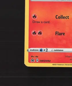 Charmander SWSH092 Sword & Shield Black Star Promo Holo SWIRL Pokemon Card NM - Image 5