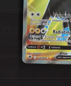 Luxray V 168/189 Astral Radiance Full Art Ultra Rare Holo Pokemon Card NM - Image 5