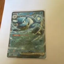 Pokemon Blastoise ex 009/165 SV: Scarlet & Violet 151 Double Rare Holo 330HP - Image 1