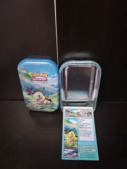 Pokemon Go! Mini Tin featuring TURTWIG #387 **EMPTY** WITH INSERT TRL8#20 - Image 3