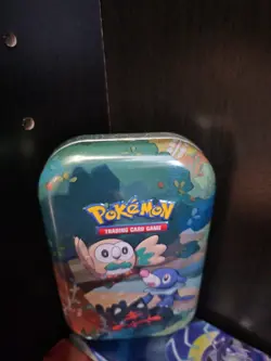 Pokemon 25th Anniversary Celebrations Tin Rowlet,Litten& Popplio EMPTY Trl8#20 - Image 1