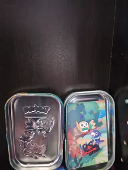 Pokemon 25th Anniversary Celebrations Tin Rowlet,Litten& Popplio EMPTY Trl8#20 - Image 3