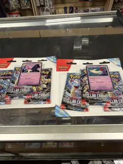 2 x Pokemon Scarlet & Violet: Stellar Crown 3-Pack Blister TINKATON & LATIAS - Image 1