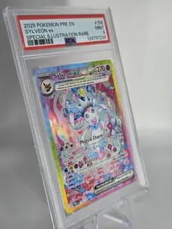 Sylveon ex 156/131 Sv: Prismatic Evolutions Holo SIR Pokemon - PSA 9 - Image 2