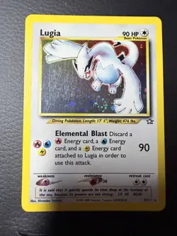 Pokemon TCG Lugia Neo Genesis Holo Rare 2000 Ungraded LP - Image 1
