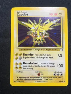 Pokemon TCG 2002 Zapdos 19/110 Legendary Collection Holo Lightly Played - Image 2