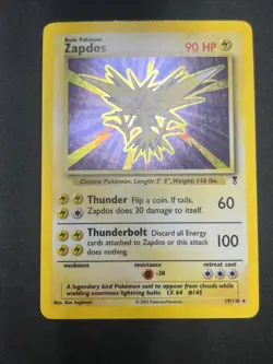 Pokemon TCG 2002 Zapdos 19/110 Legendary Collection Holo Lightly Played - Image 3