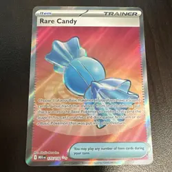 Pokemon TCG Rare Candy 175/132 Me01: Mega Evolution Holo Rare Trainer English - Image 1