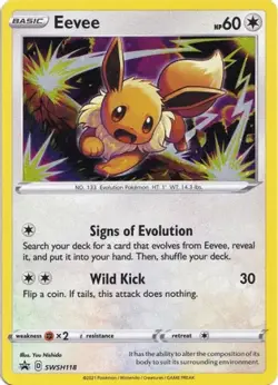 Eevee SWSH118 Cosmos Holo P Sword & Shield Promo Pokemon NM/M - Image 1