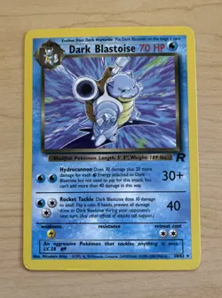 Pokemon TCG Dark Blastoise Non-Holo Rare 20/82 Team Rocket Vintage Pokemon - Image 1