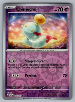 Chimecho 030 091 C Paldean Fates Pokemon NM - Image 1