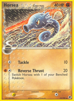 Horsea 31 101 UC Dragon Frontiers Pokemon LP - Image 4