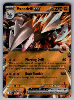 Excadrill ex 046 HOLO 086 Double Rare Black Bolt Pokemon NM HOLO - Image 1