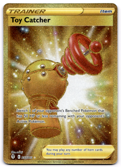 Toy Catcher 233/203 NM/M SWSH Evolving Skies Gold Pokemon TCG - Image 1