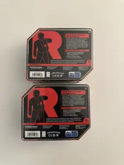 Pokemon Team Rocket/Destined Rivals Tin - Lot of 2 - Mewtwo & Nidoking SEALED - Image 4