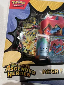 Pokemon Mega Feraligatr EX Box Ascended Heroes Promo Booster Lenticular - Image 3