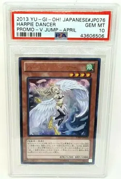 Yu Gi Oh Japanese Harpie Dancer VJMP-JP076 Promo Ultra Rare PSA 10 Mint - Image 1