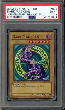 Yu-Gi-Oh! Japanese Dark Magician SDY-006 Ultra Rare 1st Edition PSA 9 - Image 1