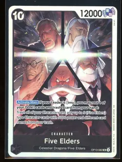 Five Elders One Piece OP13 Carrying On His Will Super Rare Holo #082 - Image 1
