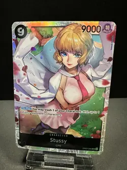 Stussy OP07-085 SR Super Rare 500 Years In The Future One Piece TCG English NM - Image 1