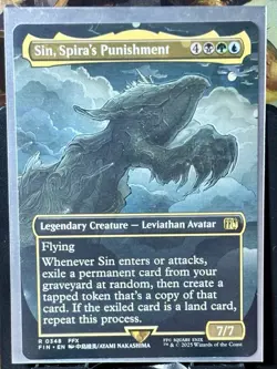 Sin, Spira's Punishment (Borderless) - Reg - MTG - FIN - 0348 - RARE ~ NM - Image 2