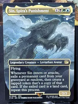 Sin, Spira's Punishment (Borderless) - Reg - MTG - FIN - 0348 - RARE ~ NM - Image 3