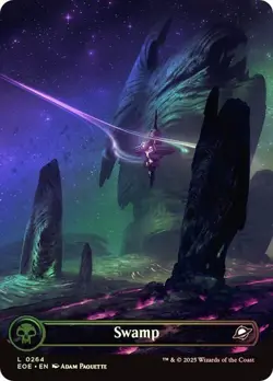 MTG - Swamp - Borderless Foil - Edge of Eternities - Magic the Gathering - Image 1