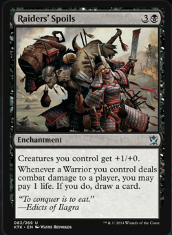 Magic the Gathering MTG Raiders' Spoils (83) Khans of Tarkir LP - Image 1
