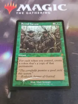 Mtg. Second Harvest. Foil Retro Frame. Innistrad Remastered. Pack Fresh - Image 1