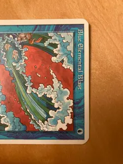 4Th Blue Rei Hat Alpha Cut English Error Card Mtg Version Rare Fourth Edition - Image 2