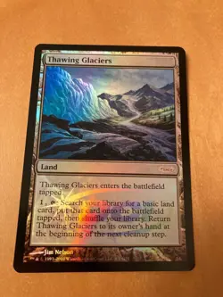 Promo Thawing Glaciers Foil English Version Mtg Edh Reprinting Prohibited Dci - Image 1