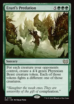 MTG - Ezuri's Predation - Duskmourn: House of Horror Commander - X1 - (LP) - - Image 1